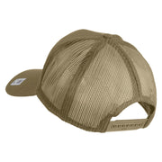 United States Marines Semper Fi Veteran Embroidered Solid Cotton Twill Mesh Prostyle Cap - Khaki OSFM