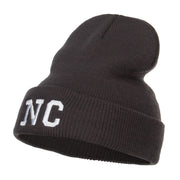 NC North Carolina Embroidered Long Beanie