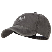 Mini California Bear Embroidered Washed Cap