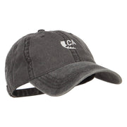 Mini California Bear Embroidered Washed Cap