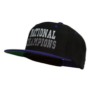 National Champions Embroidered Snapback Cap