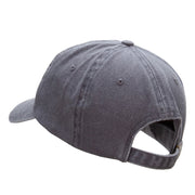 No Trace Phrase Embroidered Unstructured Cotton Washed Cap