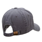 No Trace Phrase Embroidered Unstructured Cotton Washed Cap