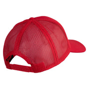 United States Marines Semper Fi Veteran Embroidered Solid Cotton Twill Mesh Prostyle Cap - Red OSFM
