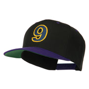 Arial Number 9 Embroidered Classic Two Tone Cap