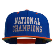 National Champions Embroidered Snapback Cap