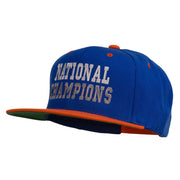 National Champions Embroidered Snapback Cap