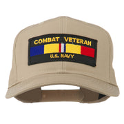 US Navy Combat Veteran Patched Cap