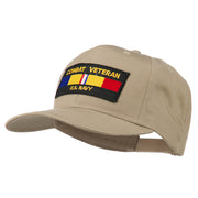 US Navy Combat Veteran Patched Cap