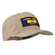 US Navy Combat Veteran Patched Cap