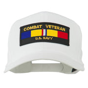 US Navy Combat Veteran Patched Cap