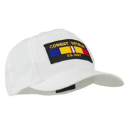 US Navy Combat Veteran Patched Cap