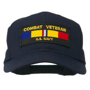 US Navy Combat Veteran Patched Cap