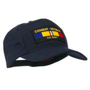 US Navy Combat Veteran Patched Cap