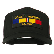 US Navy Combat Veteran Patched Cap