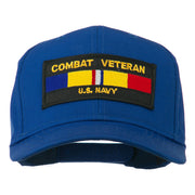 US Navy Combat Veteran Patched Cap