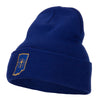 Indiana State Flag Map Embroidered Long Beanie