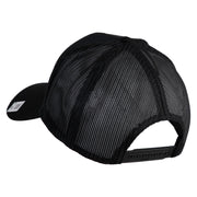 United States Marines Semper Fi Emblem Embroidered Solid Cotton Twill Mesh Prostyle Cap - Black OSFM