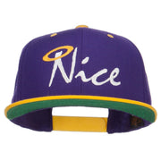 Nice Embroidered Two Tone Snapback