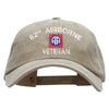 82nd Airborne Veteran Embroidered Washed Cotton Twill Cap