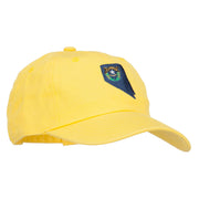 Nevada State Flag Map Embroidered Unstructured Washed Cap