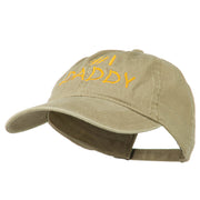 Number One Daddy Embroidered Washed Cotton Cap