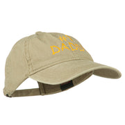 Number One Daddy Embroidered Washed Cotton Cap