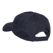 Red White Blue Ribbon Embroidered Low Cap