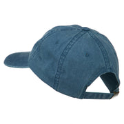 Indiana State Map Embroidered Washed Cotton Cap