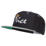 Nice Embroidered Two Tone Snapback