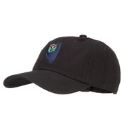 Nevada State Flag Map Embroidered Unstructured Washed Cap