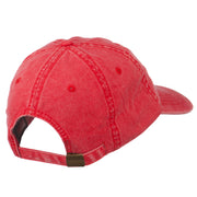 Number One Daddy Embroidered Washed Cotton Cap