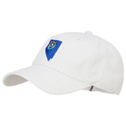 Nevada State Flag Map Embroidered Unstructured Washed Cap