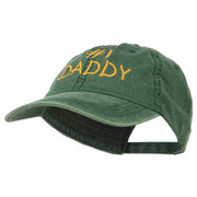 Number One Daddy Embroidered Washed Cotton Cap