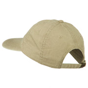 Indiana State Map Embroidered Washed Cotton Cap