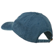 Number One Daddy Embroidered Washed Cotton Cap