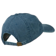 Number One Daddy Embroidered Washed Cotton Cap