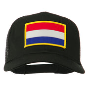 Netherlands Flag Patched Mesh Cap