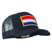 Netherlands Flag Patched Mesh Cap