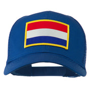 Netherlands Flag Patched Mesh Cap