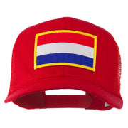 Netherlands Flag Patched Mesh Cap