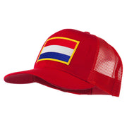 Netherlands Flag Patched Mesh Cap