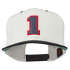 Athletic Number 1 Embroidered Classic Two Tone Cap