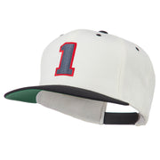 Athletic Number 1 Embroidered Classic Two Tone Cap