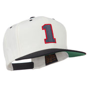 Athletic Number 1 Embroidered Classic Two Tone Cap