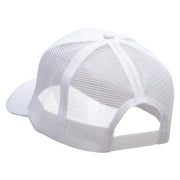 Baseball Smile  Embroidered Solid Cotton Prostyle Twill Mesh Cap