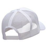 Baseball Smile  Embroidered Solid Cotton Prostyle Twill Mesh Cap