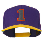 Athletic Number 1 Embroidered Classic Two Tone Cap