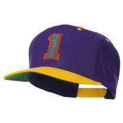 Athletic Number 1 Embroidered Classic Two Tone Cap