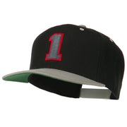 Athletic Number 1 Embroidered Classic Two Tone Cap